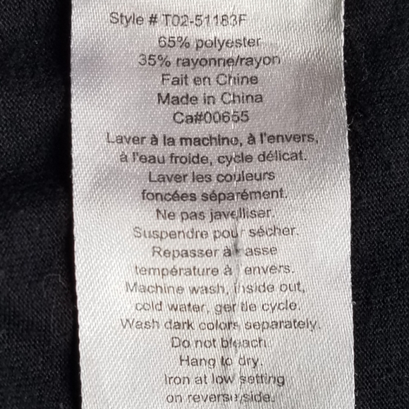 Thyme Maternity Black Nursing Top, Large - Picture 6 of 6